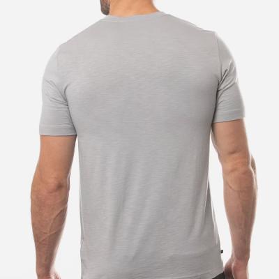 Custom Logo Cotton Polyester Slim Fit Casual V-Neck T Shirt For men best quality brand