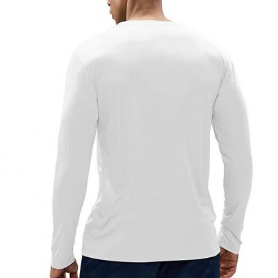 Custom Logo Printed Men Embroidery 210gsm Plain Oversized UPF Sun Sports Wear Dry Fit Long Sleeve Tshirt T Shirts Unisex