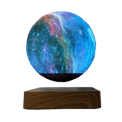 16 Colors Magnetic Levitating Galaxy-Moon Lamp Creative Gift HCNT Amazon Hot Sale 16 Color Led Decorative Table Wood Tab