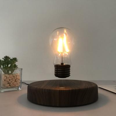 2023 Hot Seller Floating Light Bulb HCNT Factory Price Magnetic Levitating Light Bulb Floating Wood Table Lamp