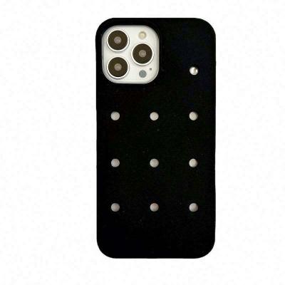 high quality waterproof silicone cell phone case with holes diy phone case for iphone 11 12 13 pro max hold charms