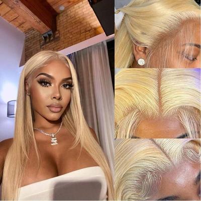 BOB #613 Human Hair 13*6 HD Lace Closure Wigs Loose Straight 150% Density For Black Women