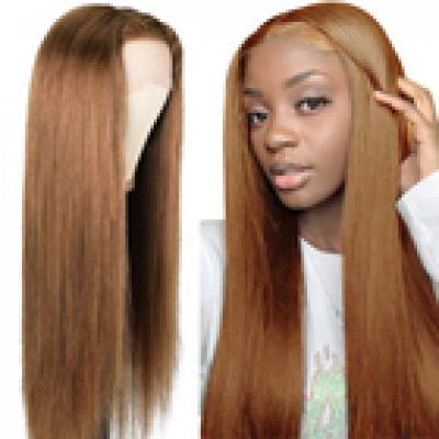 Straight Virgin Human Hair 4*4 HD Lace Closure Wigs Brazilian Hair 250% Density