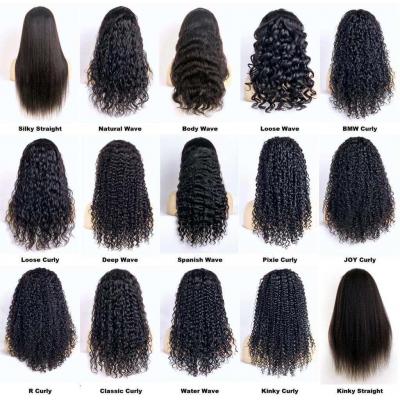Cheap 13x6 Frontal Raw Brazilian Hair Wig 180% Density Human Hair HD Lace Front Wigs 12A Grade Straight Pre Plucked