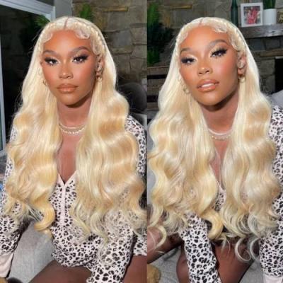 5*5 HD Lace Front Wigs Body Wave #613 Human Hair 150% Density Wigs