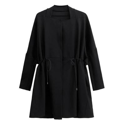 Fashion Solid Color Casual Coat for Women Spring Autumn New Loose Jacket Female Waist Slimming Ladies Trench Coat Wholes