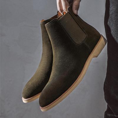 Chelsea boots men's large size 45 46 genuine leather autumn and winter men's boots British Martin boots for men