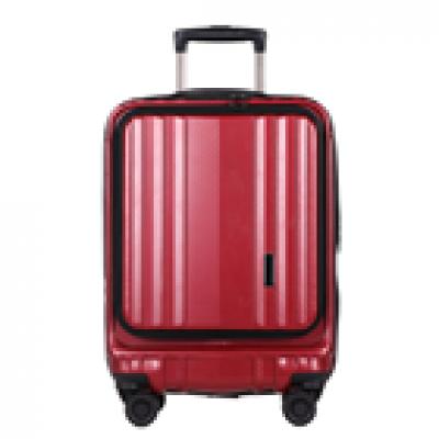 Business Style Laptop Cabin Case Travel Carry-On Suitcase Front Opening Lightweight Trolley Luggage with TSA Lock Spinne